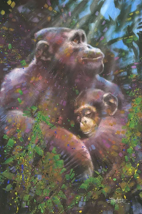 The Guardian Giclee on Canvas  by Stephen Fishwick