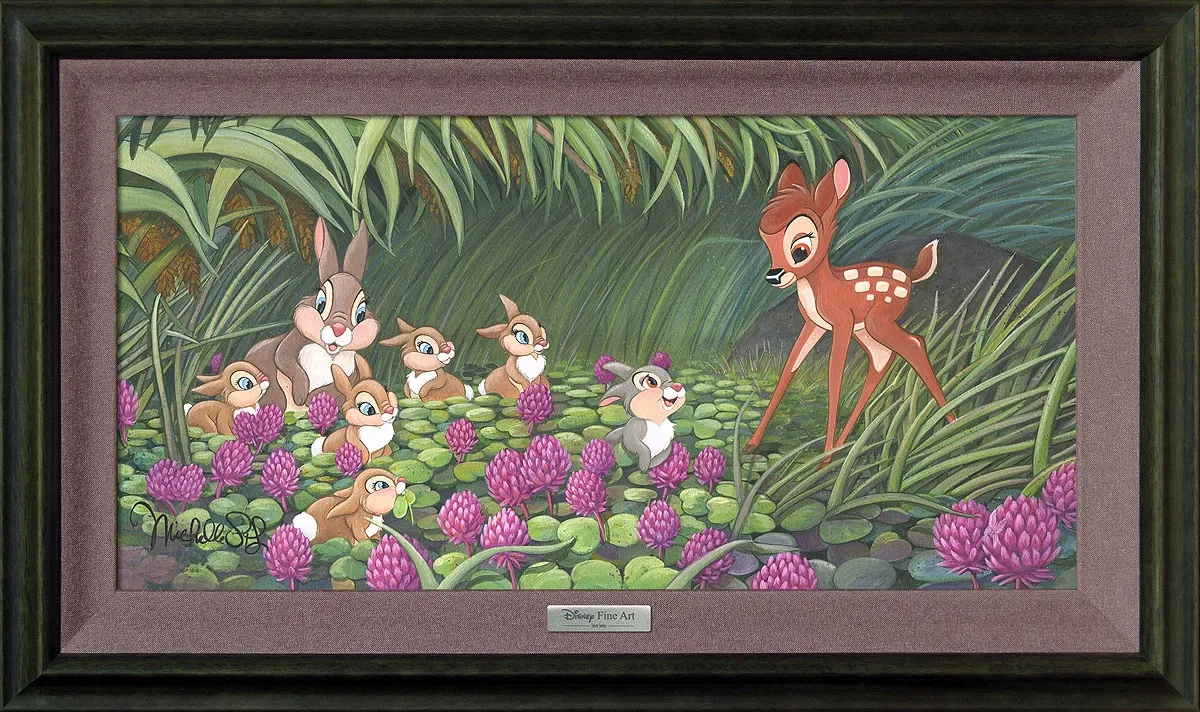 Saying Hello to Thumper Framed by Michelle St Laurent — Giclee On Canvas