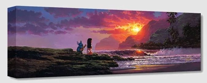 A Song at Sunset From Lilo And Stitch by Rodel Gonzalez — Gallery Wrapped Giclee On Canvas