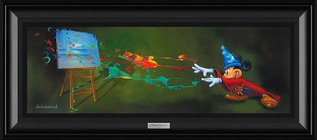 Sorcerer Paints the Magic by Jim Warren — Giclee On Canvas