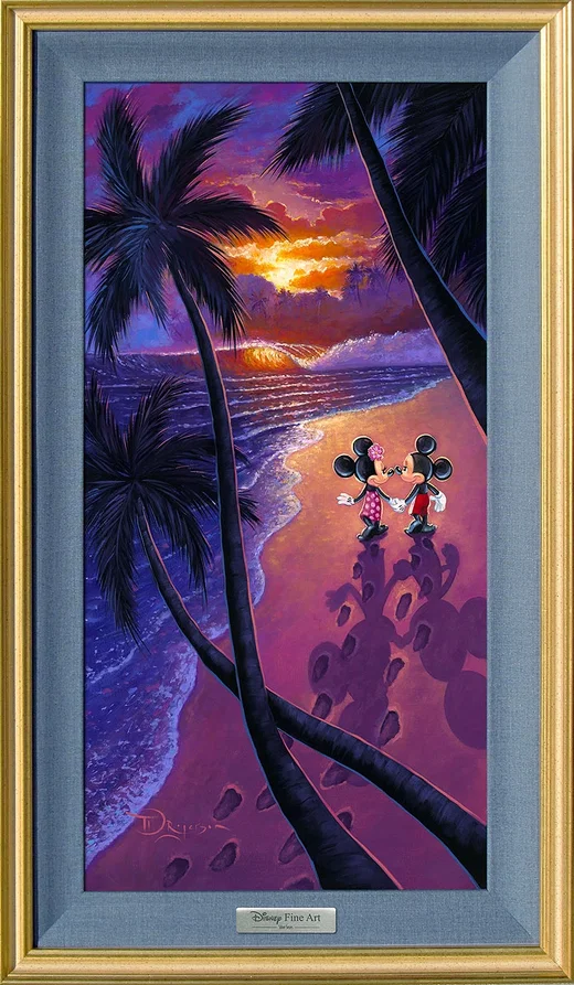 Sunset Stroll Framed by Tim Rogerson