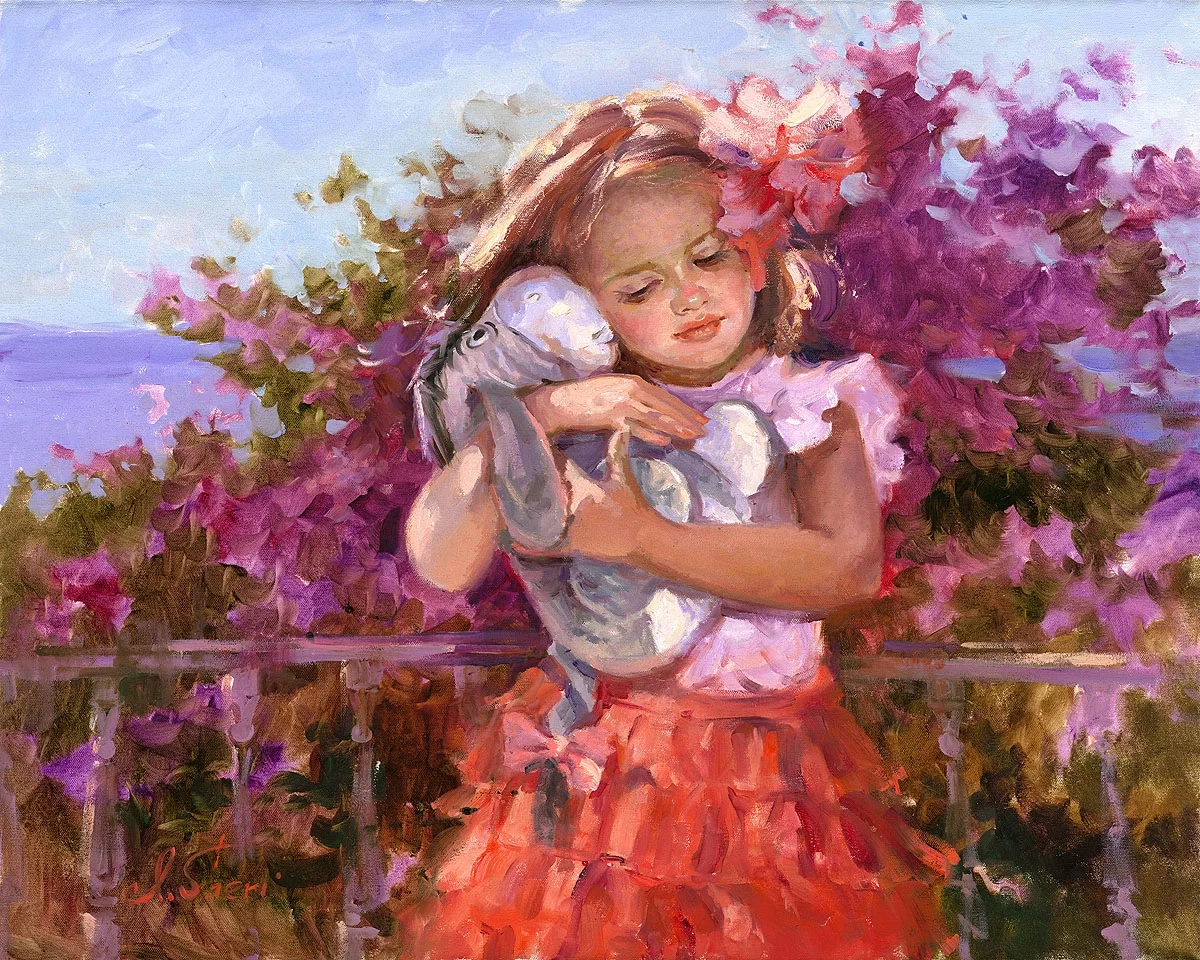 Eeyore's Sunny Day by Irene Sheri — Hand-Embellished Giclee on Canvas