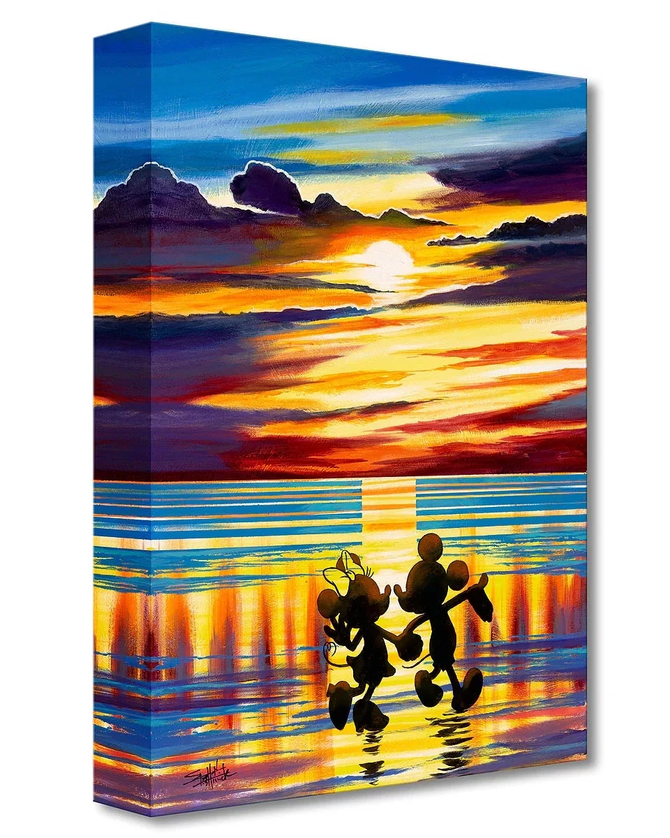 Sunset Stroll by Stephen Fishwick — Gallery Wrapped Giclee On Canvas