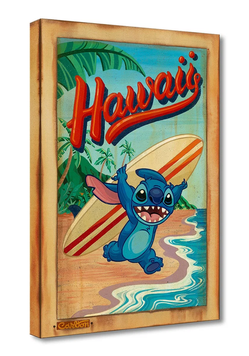 Surf's Up! From Hawaiian Holiday by Trevor Carlton — Giclee On Canvas
