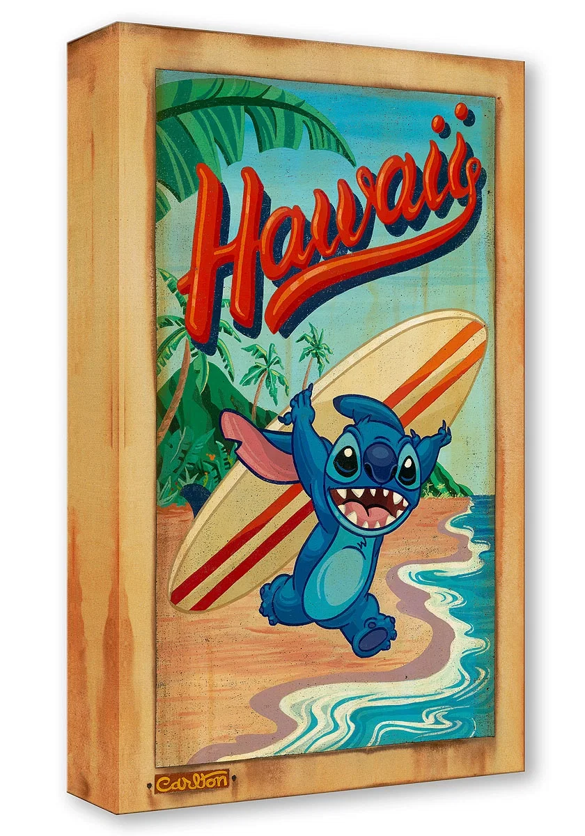 Surf's Up! From Hawaiian Holiday by Trevor Carlton — Gallery Wrapped Giclee On Canvas