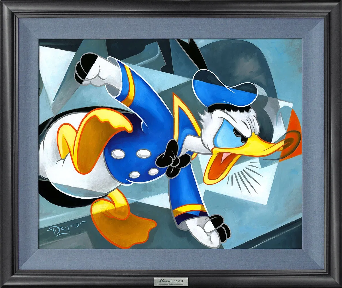 Attack of the Quack Framed by Tim Rogerson — Giclee On Canvas
