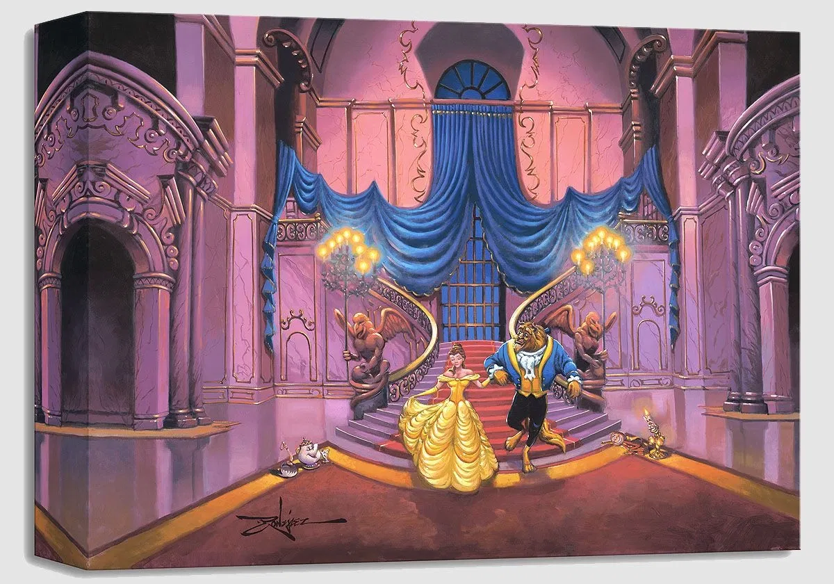 Tale as Old as Time - From Disney Beauty and The Beast by Rodel Gonzalez — Gallery Wrapped Giclee On Canvas