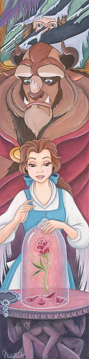The Enchanted Rose by Michelle St Laurent — Hand-Embellished Giclee on Canvas