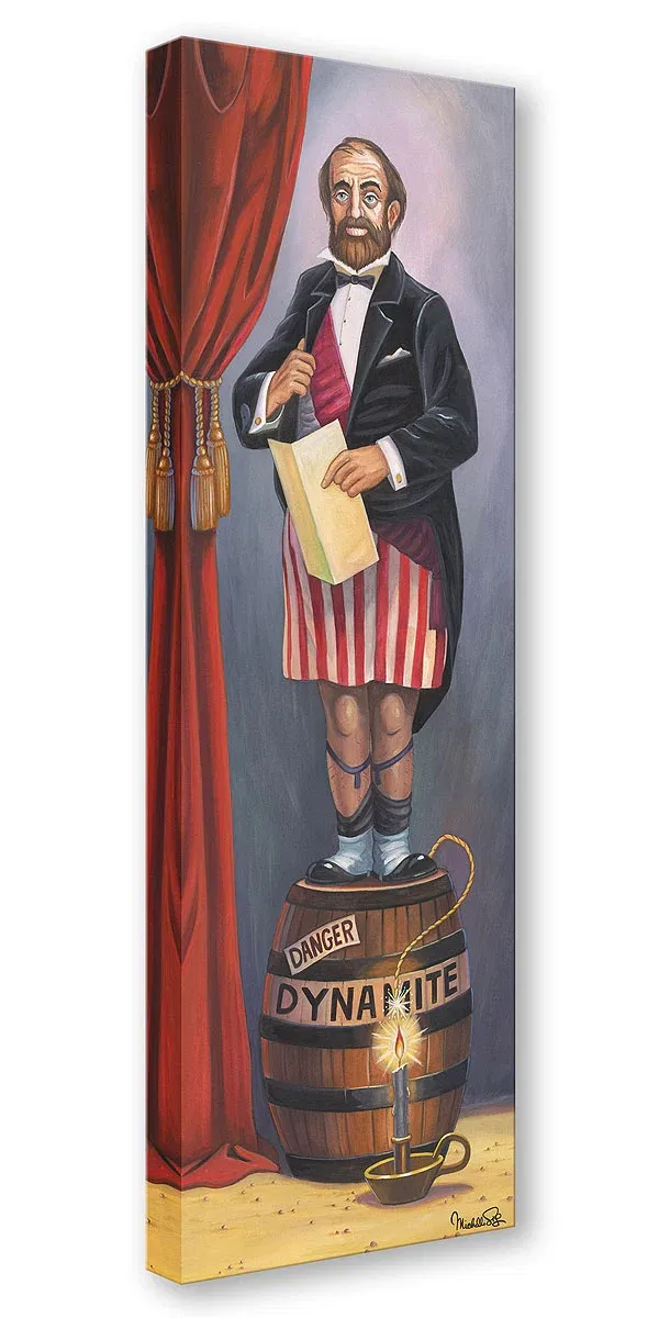 Stretching Portrait by Michelle St Laurent — Gallery Wrapped Giclee On Canvas