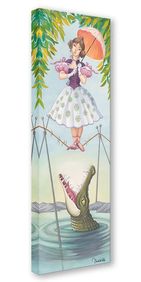 Stretching Portrait: The Tightrope Walker by Michelle St Laurent — Gallery Wrapped Giclee On Canvas