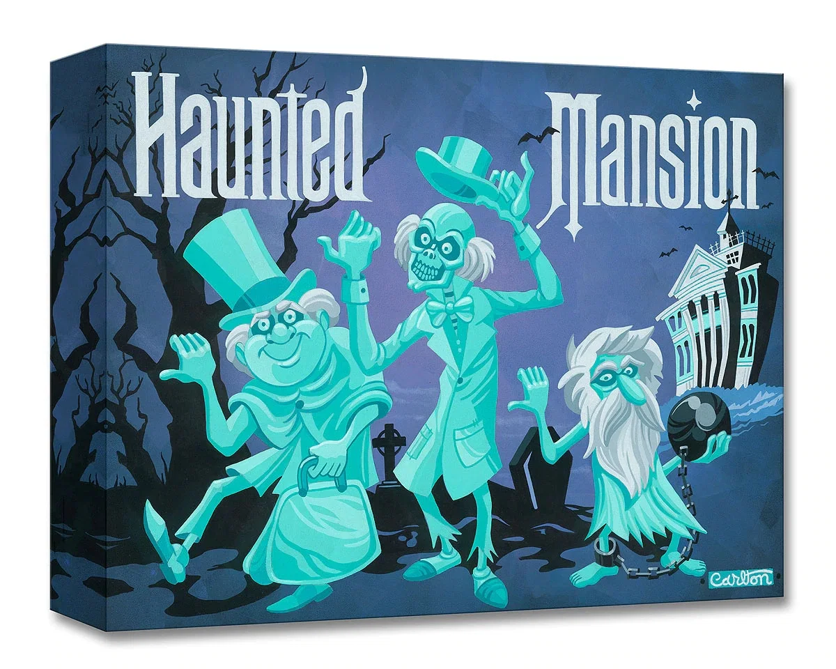The Travelers From The Haunted Mansion by Trevor Carlton — Gallery Wrapped Giclee On Canvas