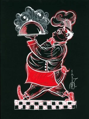 Off the Menu by Tim Rogerson — Serigraph on Paper
