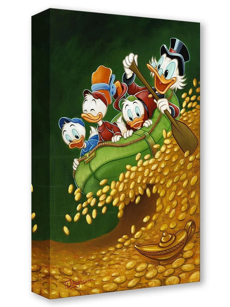 Uncle Scrooge's Wild Ride by Tim Rogerson — Gallery Wrapped Giclee On Canvas