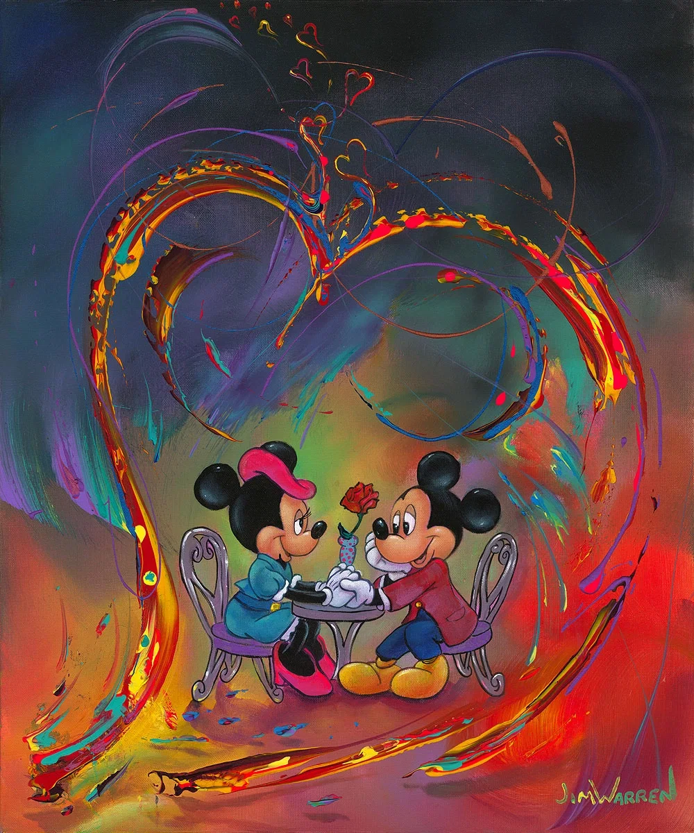 Every Day is Valentine's Day Gallery Wrapped by Jim Warren — Hand-Embellished Giclee on Canvas