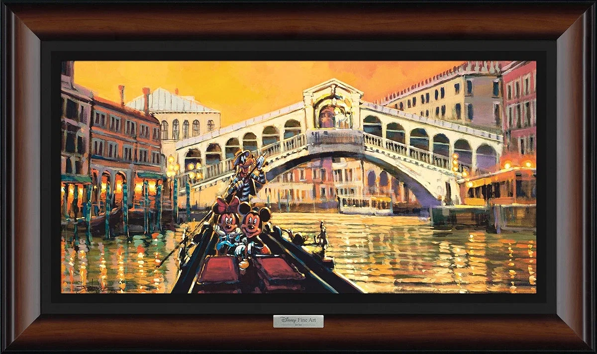 Lights in the Venice Canal by Rodel Gonzalez — Giclee On Canvas