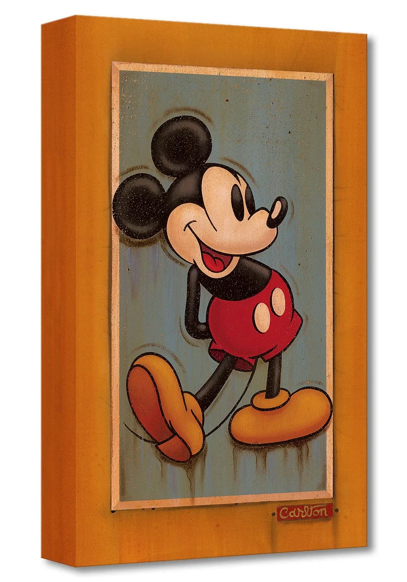 Vintage Mickey by Trevor Carlton — Gallery Wrapped Giclee On Canvas