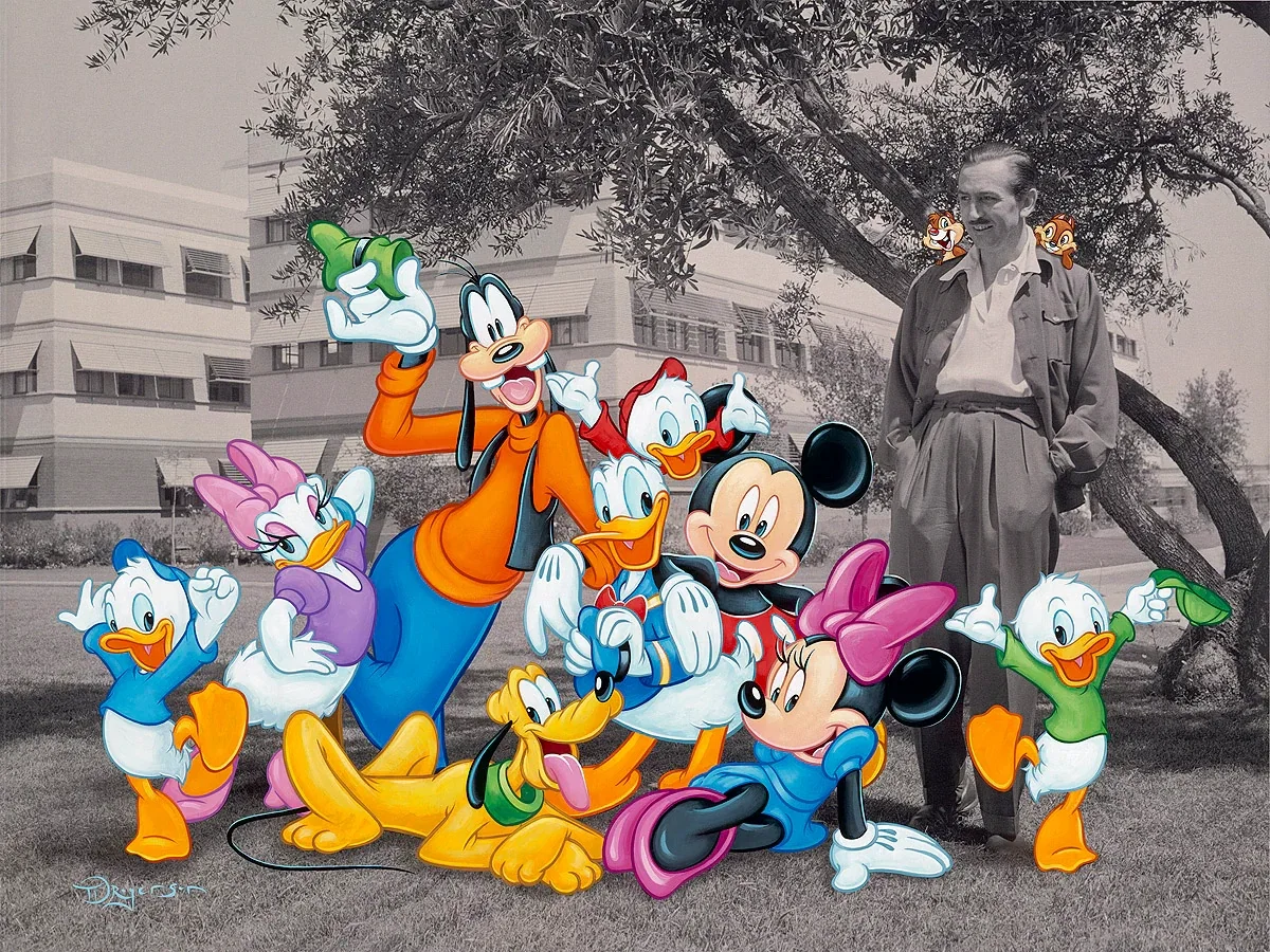 Walt and the Gang by Tim Rogerson — Giclee On Canvas