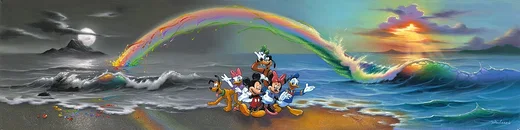 Walts Wonderful World of Color Premier Edition Hand Embellished By Jim Warren by Jim Warren