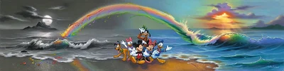 Walts Wonderful World of Color Premier Edition Hand Embellished By Jim Warren by Jim Warren
