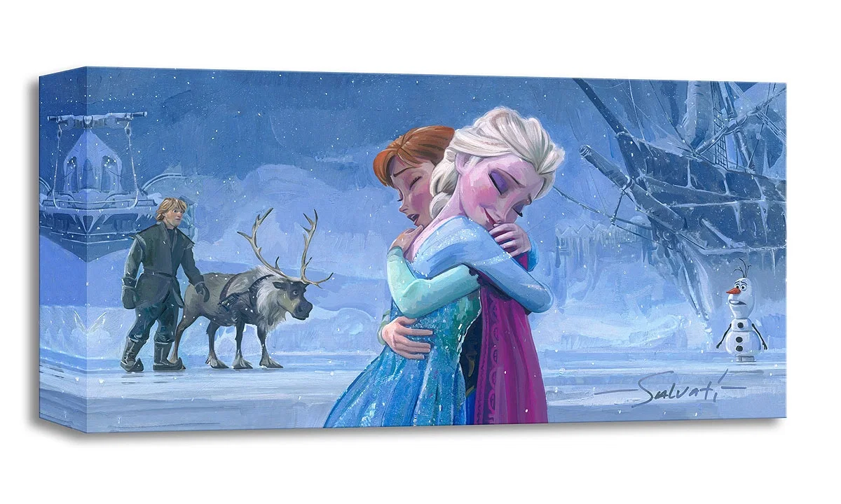 The Warmth of Love From The Movie Frozen by Jim Salvati — Gallery Wrapped Giclee On Canvas