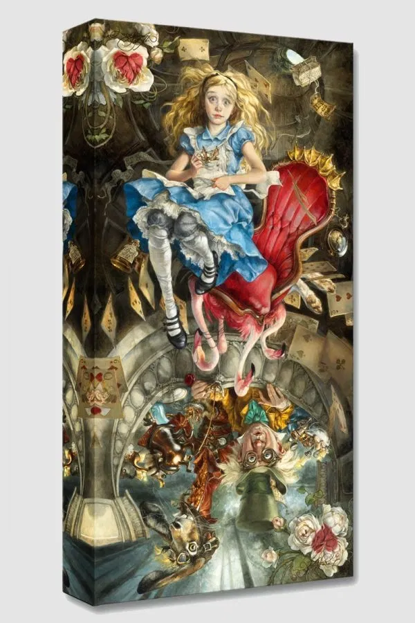 We're All Mad Here From Alice In Wonderland by Heather Edwards — Gallery Wrapped Giclee On Canvas