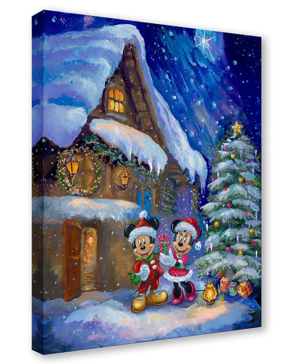 Winter Wishes at The Cottage by Elena Penkova — Gallery Wrapped Giclee On Canvas