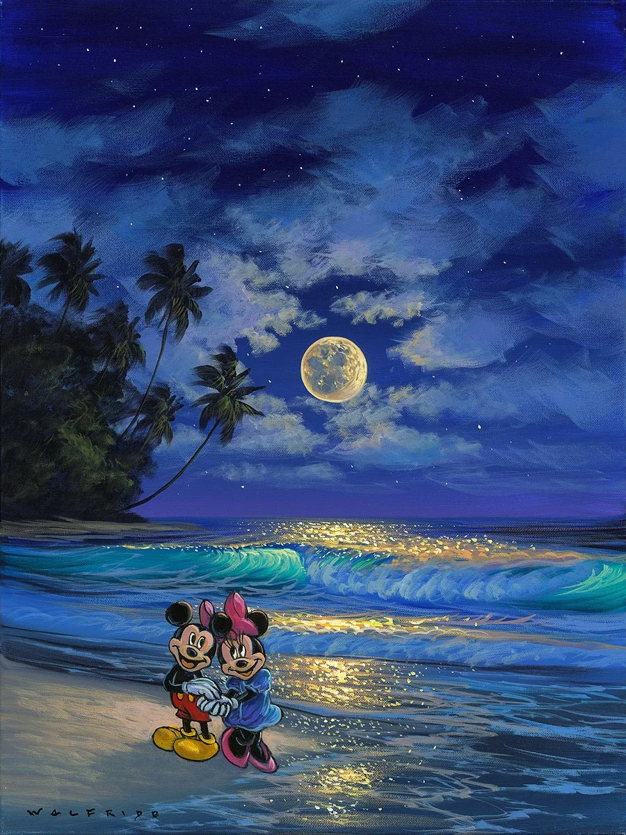 Romance Under the Moonlight by Walfrido Garcia — Gallery Wrapped Giclee On Canvas