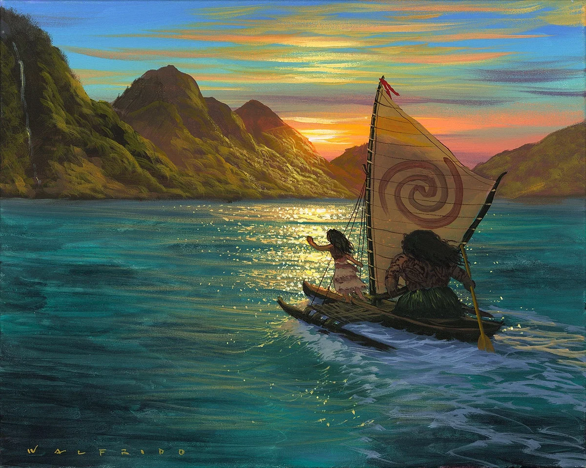 Sailing Into the Sun by Walfrido Garcia — Gallery Wrapped Giclee On Canvas