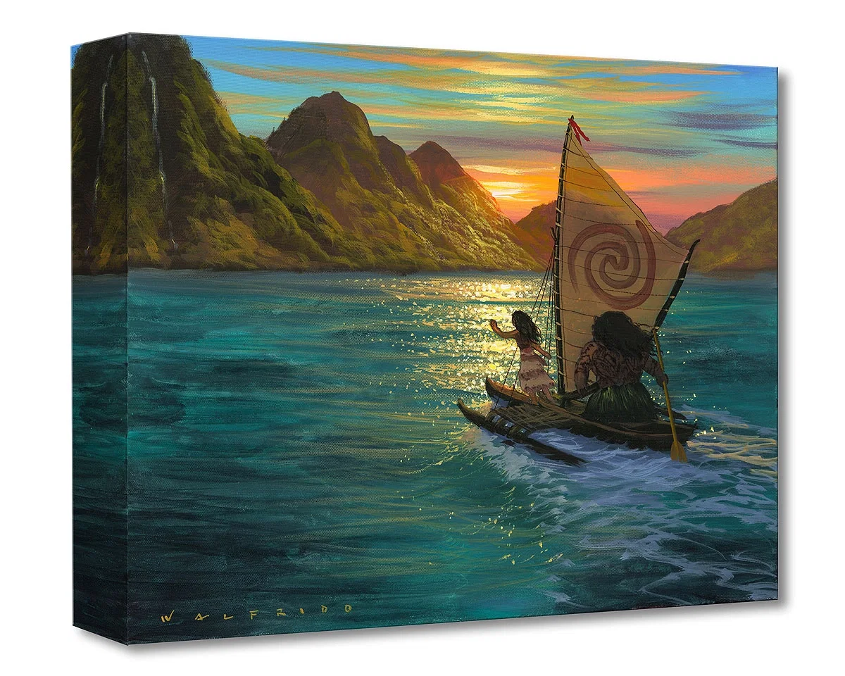 Sailing Into the Sun by Walfrido Garcia — Gallery Wrapped Giclee On Canvas