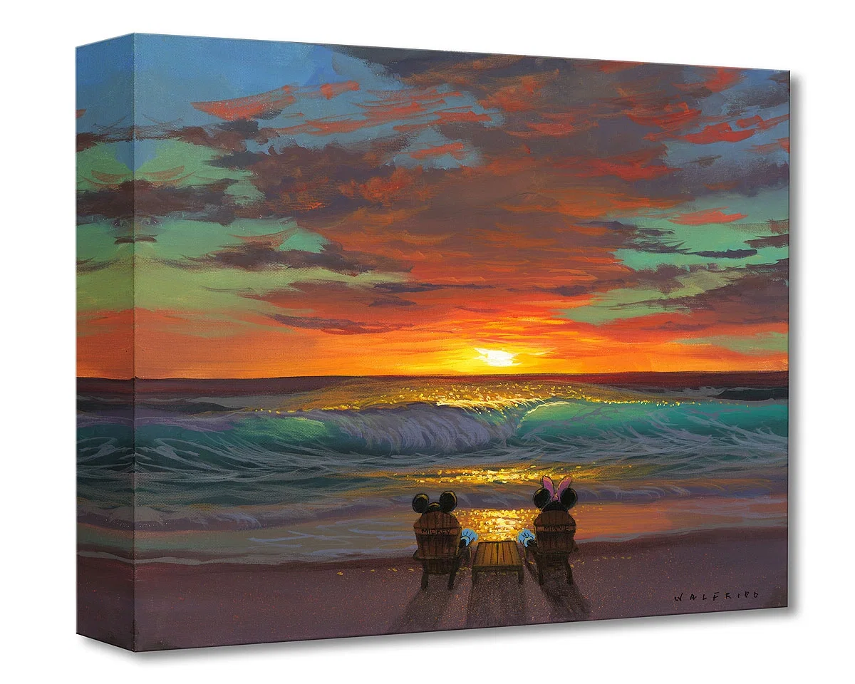 Sharing a Sunset by Walfrido Garcia — Gallery Wrapped Giclee On Canvas