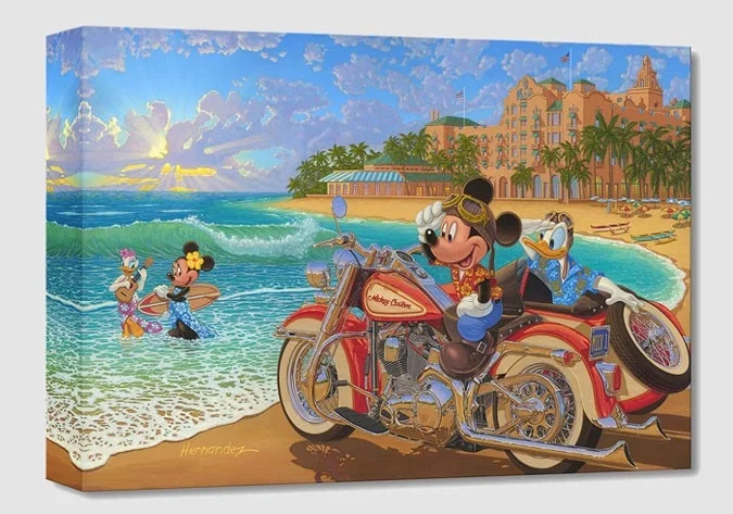 Where the Road Meets the Sea From Mickey And Minnie by Manuel Hernandez — Gallery Wrapped Giclee On Canvas