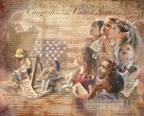 Freedom Of Worship by Kathryn Fincher — Giclee On Paper