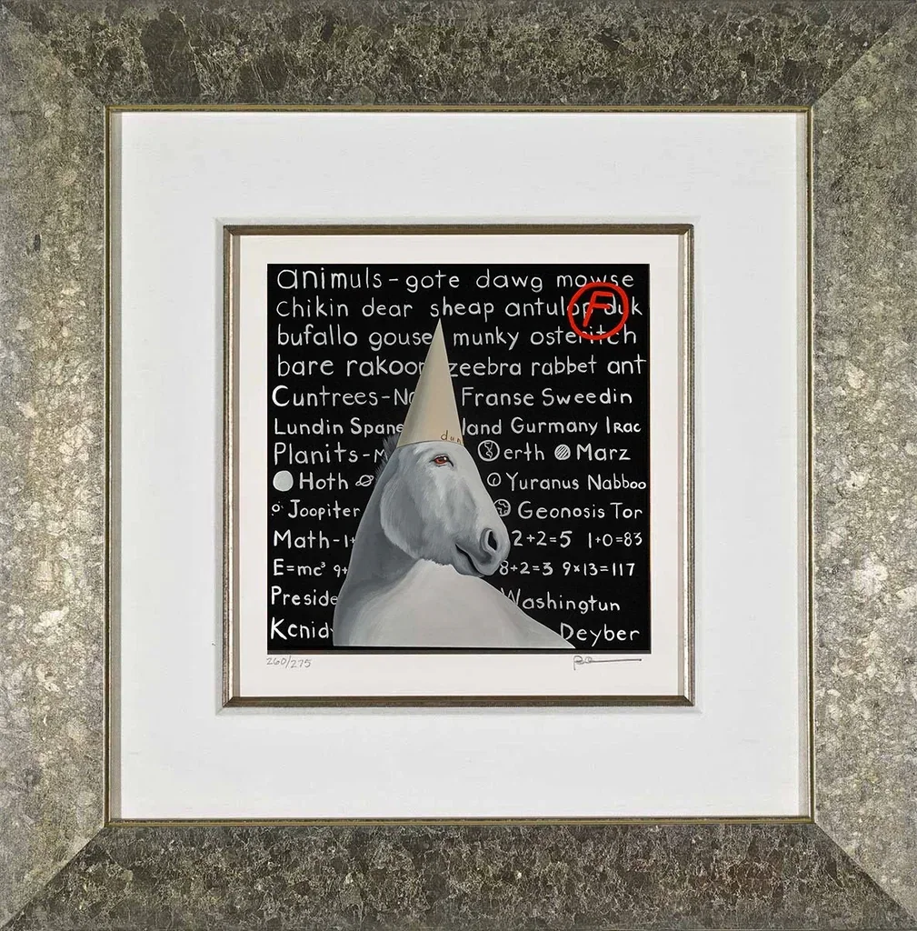 The Dumb Ass II Framed by Robert Deyber