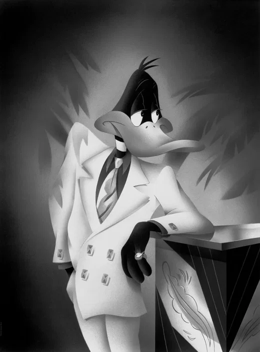 Portrait Series  Daffy Duck by Alan Bodner and Harry Sabin