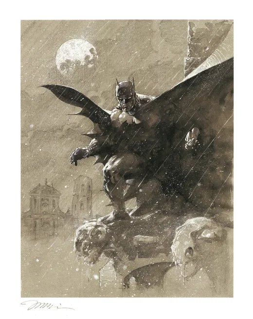 Batman Over San Prospero by Jim Lee