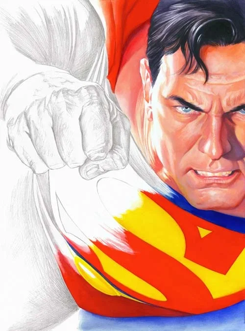 Rough Justice-Superman by Alex Ross — Giclee On Canvas