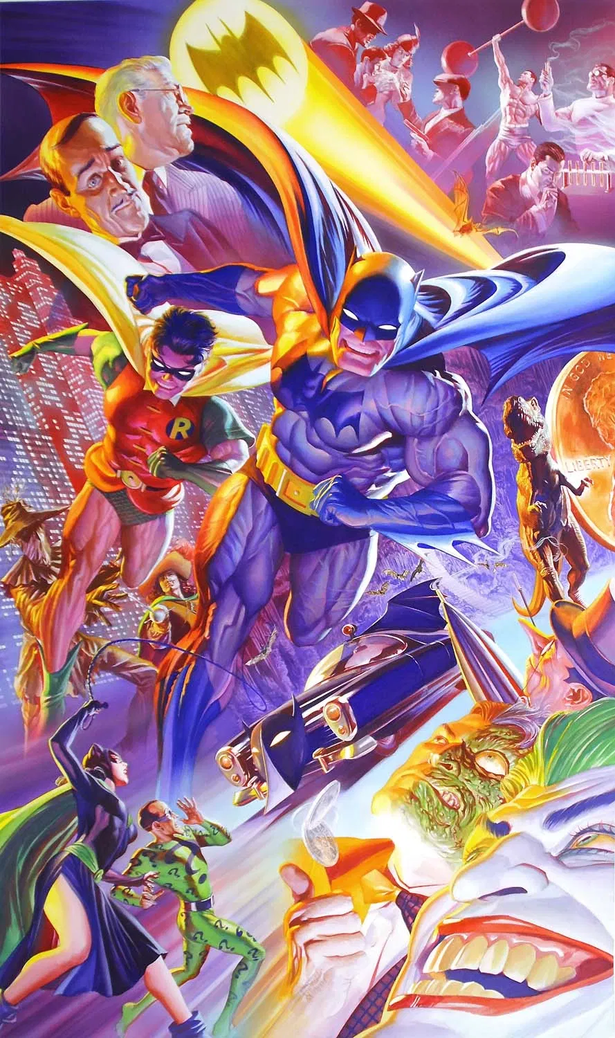 75th Anniversary The History of Batman by Alex Ross — Giclee On Paper