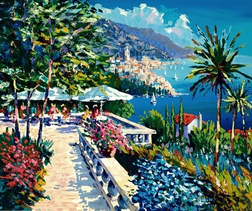 Amalfi Terrace Paper by Kerry Hallam