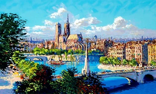 Notre Dame a la Tournelle Enhanced by Kerry Hallam