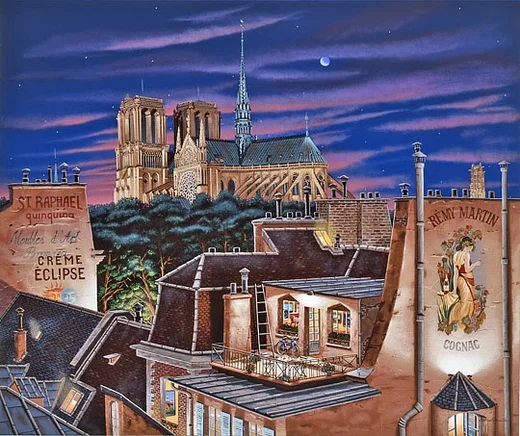 Notre Dame at Dusk by Liudmila Kondakova
