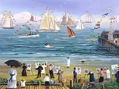 Painting Class by Sally Caldwell Fisher
