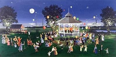 Concert on the Green by Sally Caldwell Fisher