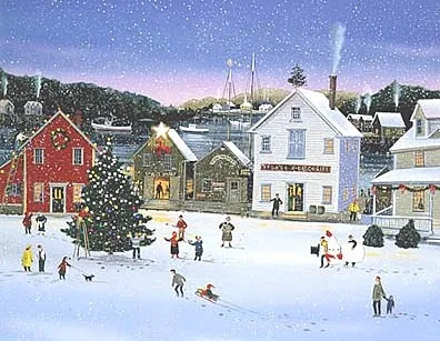 Decorating the Wharf by Sally Caldwell Fisher