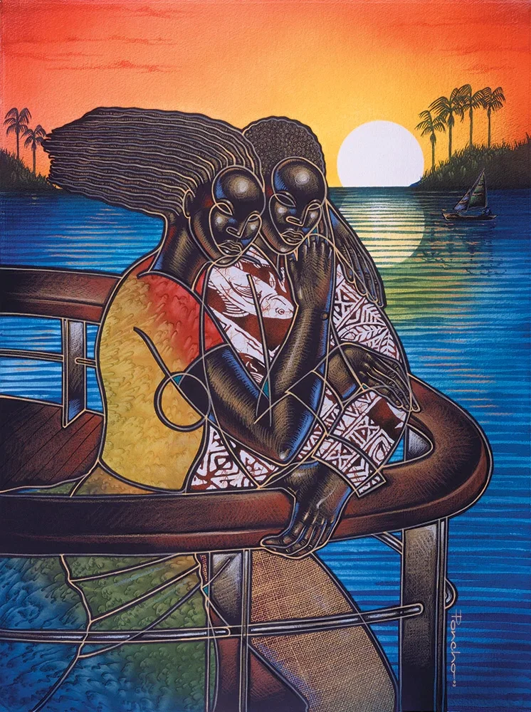 Cruise The Night Away II by Larry Poncho Brown — Offset Lithograph