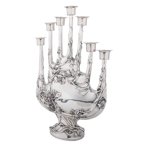 Dargenta - 7 Arm Silver Candle Holder