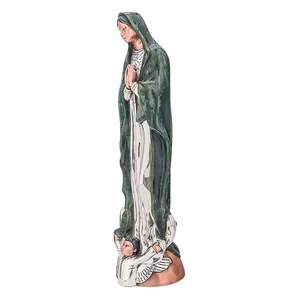 Dargenta - Silver Virgin of Guadalupe Green Mantle