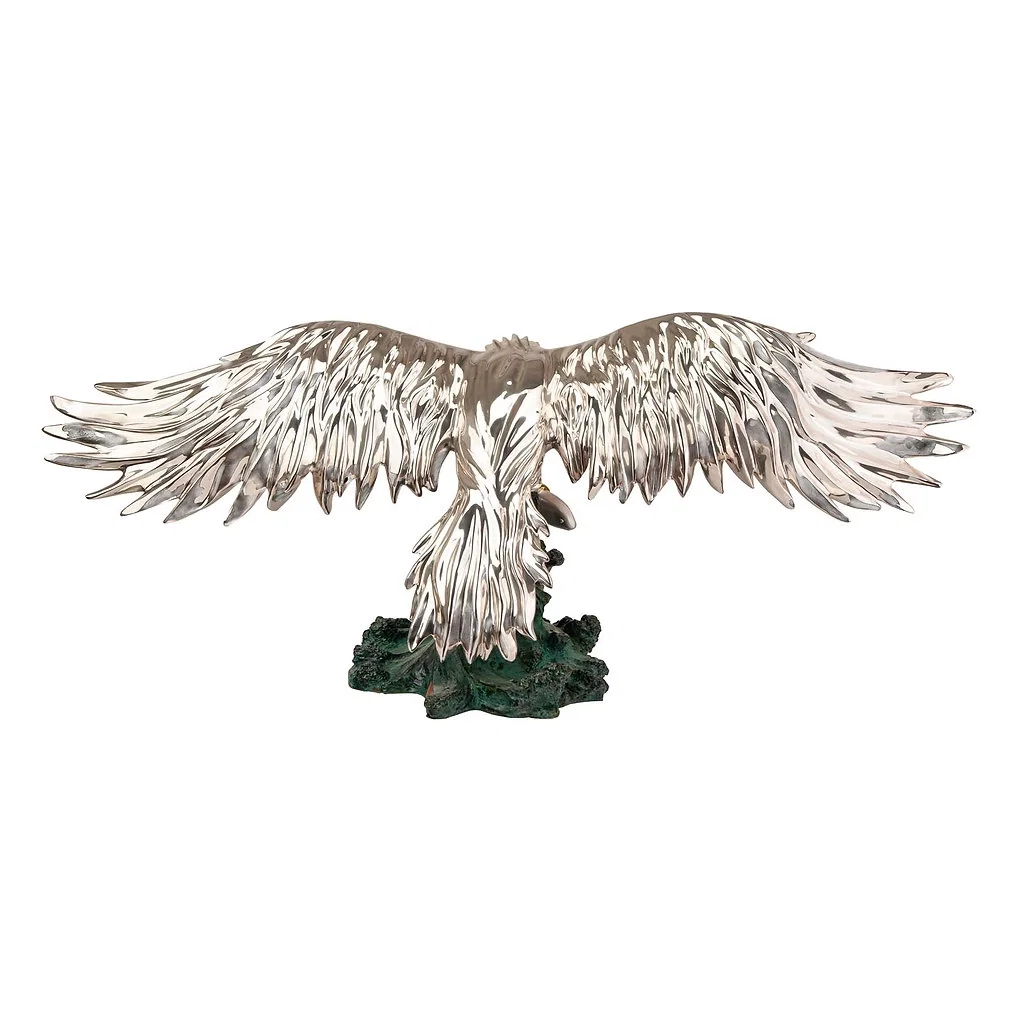 Fishing Bald Eagle Statue