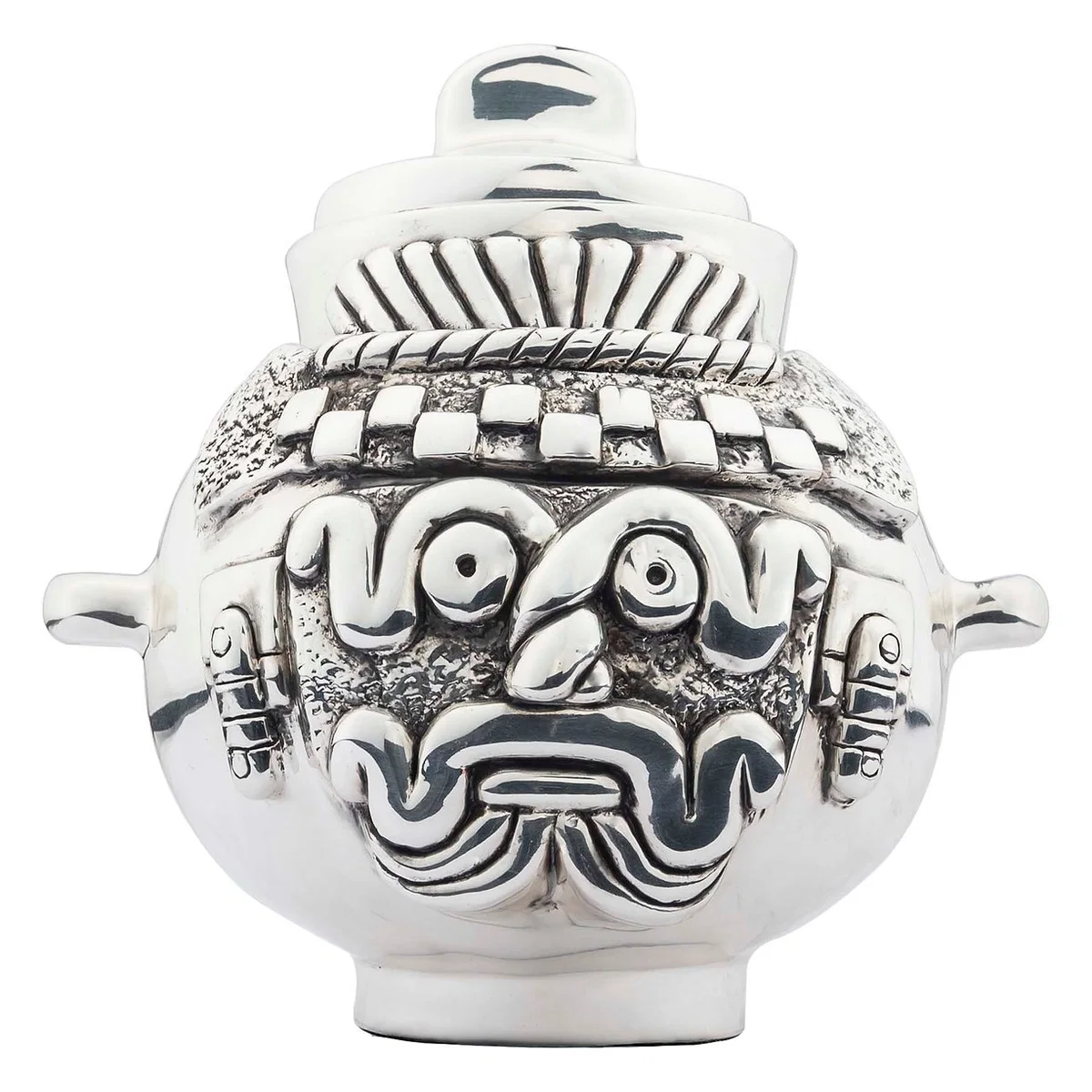 Silver Tlaloc's Pot by Dargenta