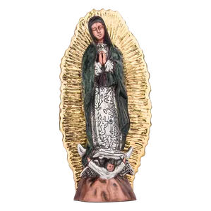Dargenta - Silver Virgin Of Guadalupe 24K Gold Solar Rays