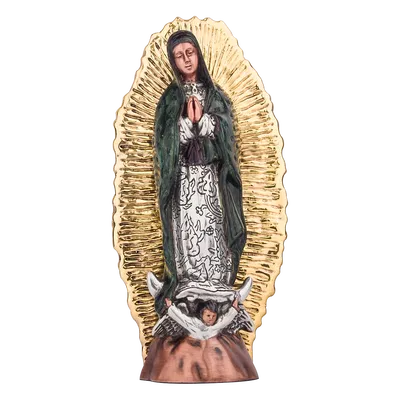 Dargenta - Silver Virgin Of Guadalupe 24K Gold Solar Rays